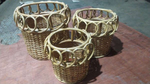 Handmade Jilapi Bamboo Planter – Available in Multiple Sizes - Image 3