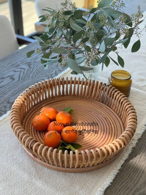 Handmade Round Nakshi Tray – 13x13 Inches